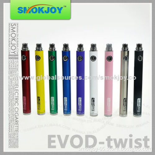 Smokjoy E-cigarette Evod Twist Kit, Variable Voltage eGo Twist Evod Starter Kit, Long Lifespan